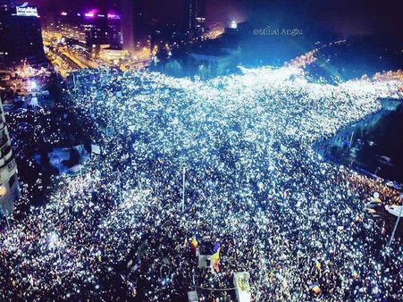 In Pics: Romania’s unique way to protest