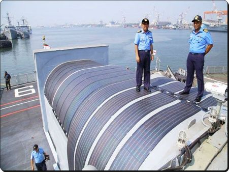 INS Sarvekshak instals solar power system