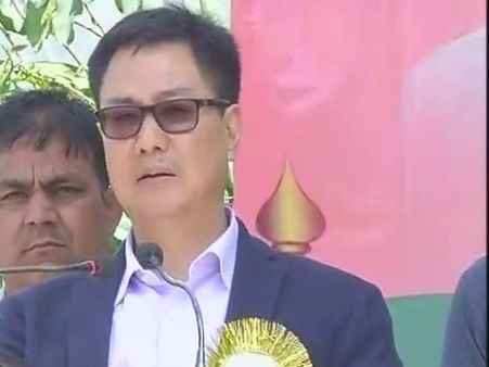 Rijiju repeats Modi; blames Congress for all ills of Manipur