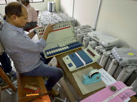 BJP MLA kin held with pistol in polling booth