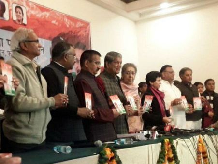 Congress releases manifesto for Uttarakhand