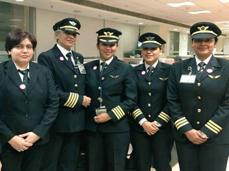 Women power soars high: Air India flies with all-women crew, creates history