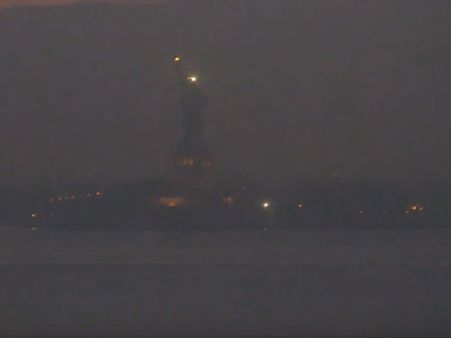 When the Statue of Liberty went dark for several hours