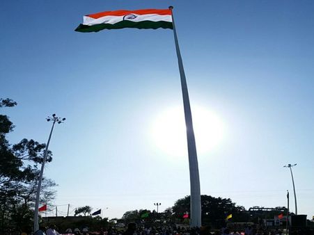 Massive tricolour on border: Officials want review of size