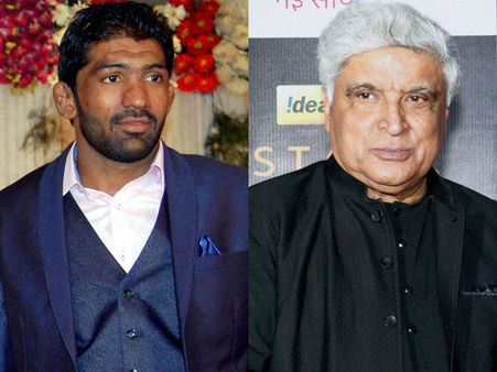 Illeterate jibe: Wrestler tells Javed Akhtar he made history for India