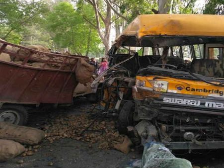Punjab: 3 school children, bus driver killed in road accident