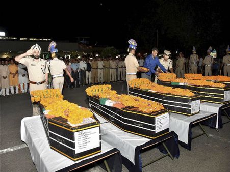 As families remain inconsolable, India sheds tears for martyred CRPF jawans