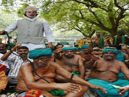 In their nude protest in Delhi, Tamil Nadu farmers to attempt suicide