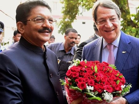 Cyprus president arrives in Mumbai for a four-day visit