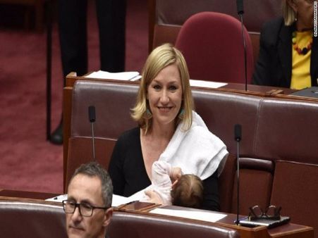 Australian senator scripts history, becomes first woman to breastfeed in Parliament