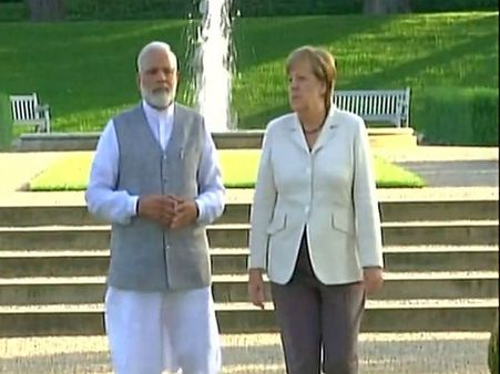 Modi meets Merkel asks Europe to take lead role in tackling terrorism