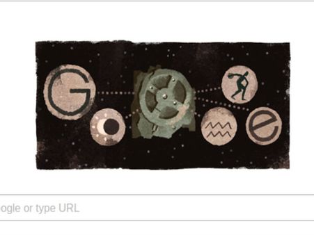 Google doodle celebrates Antikythera mechanism's discovery