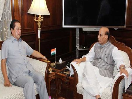 Mizoram CM Lal Thanhawla meets Rajnath, discusses Bru leaders issue