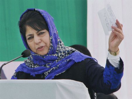 Stone pelting is widely reported, but attempts to change J&K is never discussed: Mehbooba