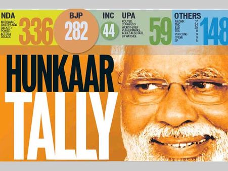 From TsuNaMo to Moditva, headlines that explained Modi's victory in 2014