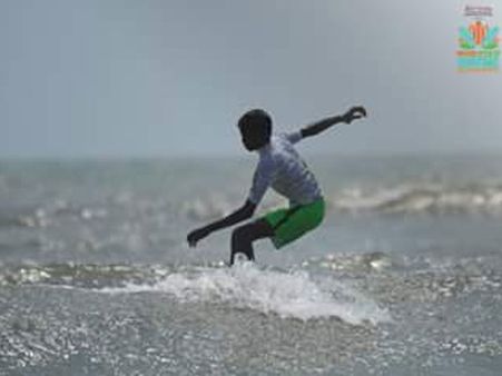 Taming the waves at Indian open of surfing 2017