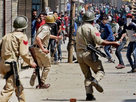 J&K: Security forces open fire during stone pelting, one killed