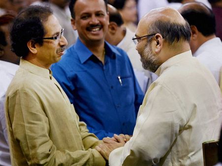 BJP president Amit Shah meets Uddhav Thackeray