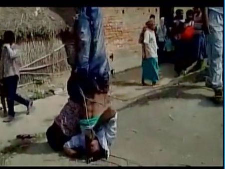 Bihar: Bride’s father hung 2 men upside down, thrashed them brutally for allegedly stealing chairs