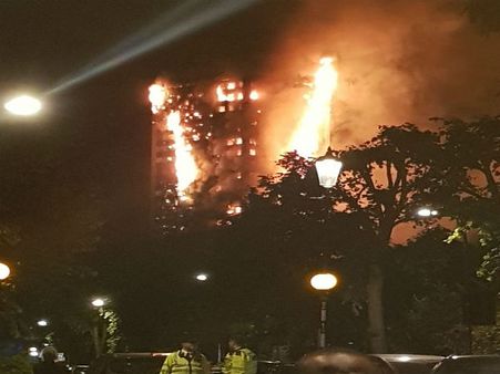 12 killed as fire engulfs 27-storey London tower block