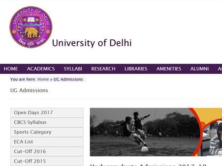 DU UG Admission 2017: ECA prelim trials from June 17, dates you should know