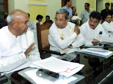 Congress and Janata Dal (S) coalition in the offing?