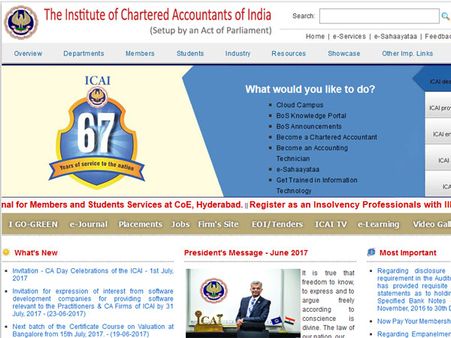 ICAI CA IPC, final November 2017 announced, check dates here