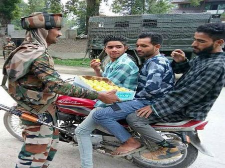 This Eid, Indian soldiers, Kashmiris bonded over sweets