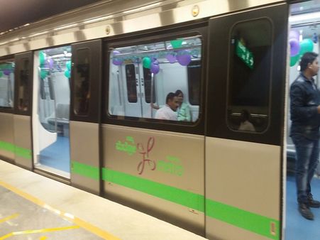 President Mukherjee flags off Bengaluru Metro Green Line's last stretch