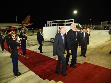 Six-day, four-nation tour: PM Modi leaves for France