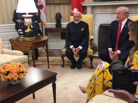 When Trump met PM Modi, together they toured White House, exchanged ‘precious’ gifts