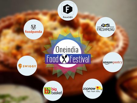 Oneindia Food Festival: 'BEGINS TODAY', Foodpanda, Faasos, Swiggy Upto 40% On Orders*