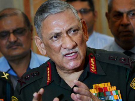 Army chief Bipin Rawat visits Jammu for security review