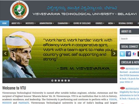 VTU BE, BTech Non-CBCS Exam Results 2017 for Semester 1, 2, 7, 8 declared