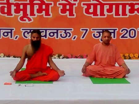 Learn yoga ‘politics’ with Yogi Adityanath, Baba Ramdev