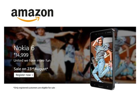 MOST AWAITED: Nokia 6 Smartphone is here, Register Now at Amazon*