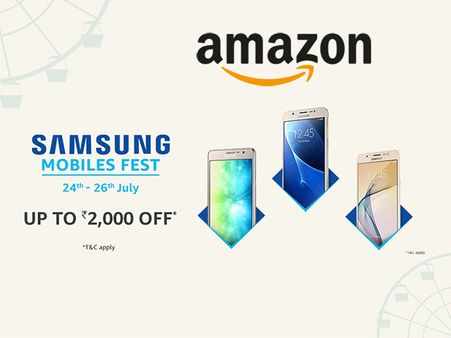 Amazon Samsung Mobiles Fest (24th - 26th July) - Get Up To Rs. 2,000 Off*