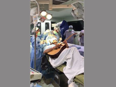 Bengaluru man strums guitar during brain surgery
