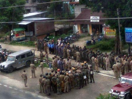 Section 144 clamped in the outskirts of Siliguri to prevent spilling of the agitation from the Hills