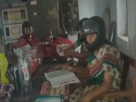 Know why teachers in Telangana are wearing helmets to work