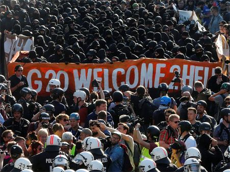 Anti-G20 protests: 197 police officers injured in clashes