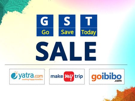 Go Save Today (GST) Sale! Upto Rs.15000 Off on Flights* at Yatra, MMT & Goibibo