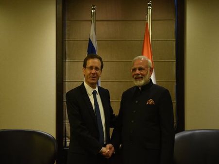 Israeli Leader of Opposition Isaac Herzog calls on Modi