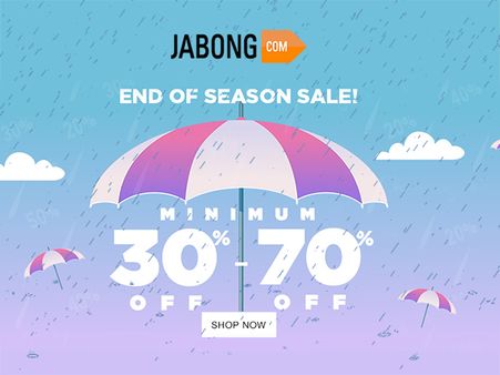 Jabong End Of Season Sale, Grab Minimum 30-70% Off* On Levi's, Park Avenue, Lee Cooper & more