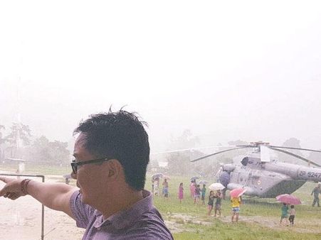 Kiren Rijiju's chopper makes emergency landing in Arunachal Pradesh