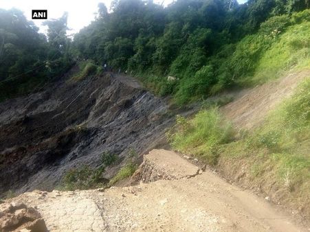 Nagaland: Major landslide affects vehicular movement near Kohima