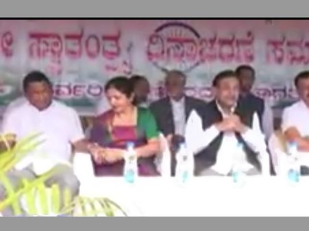 Karnataka Congress leader caught on cam purportedly misbehaving with woman