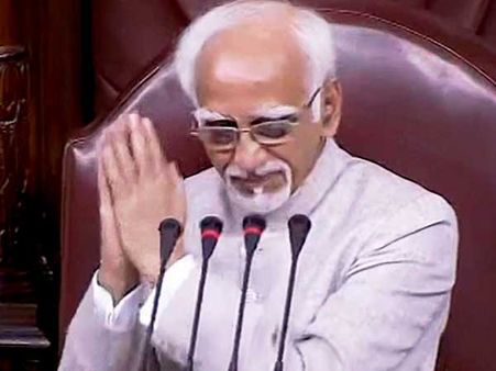 Ansari looking for political shelter: BJP on 'insecurity among Muslims' remark