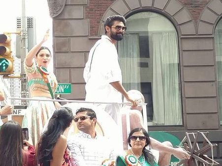 Rana Daggubati, Tamannaah Bhatia attend India Day Parade in New York