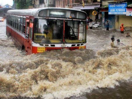 When water came into the offices: Mumbai rain in pictures